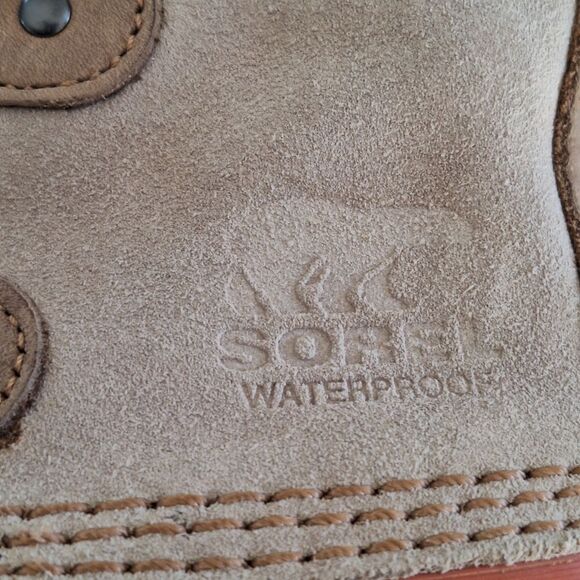 Sorel Joan of Arctic Light Brown Suede Faux Fur Tall Winter Snow Boot Waterproof - Picture 7 of 16